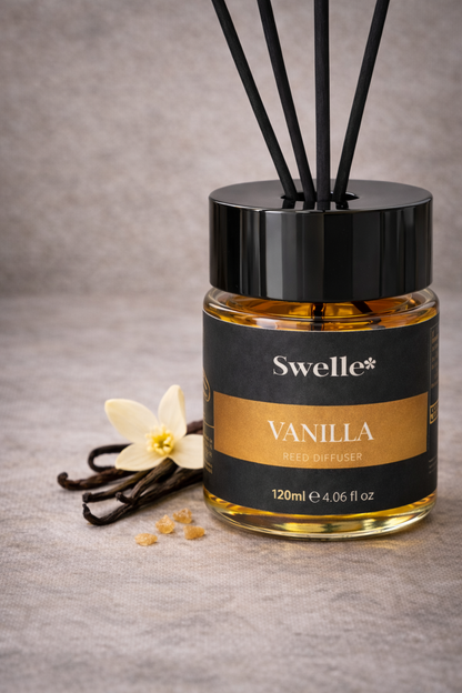 Swelle Home Vanilla – Premium Vanilla Reed Diffuser