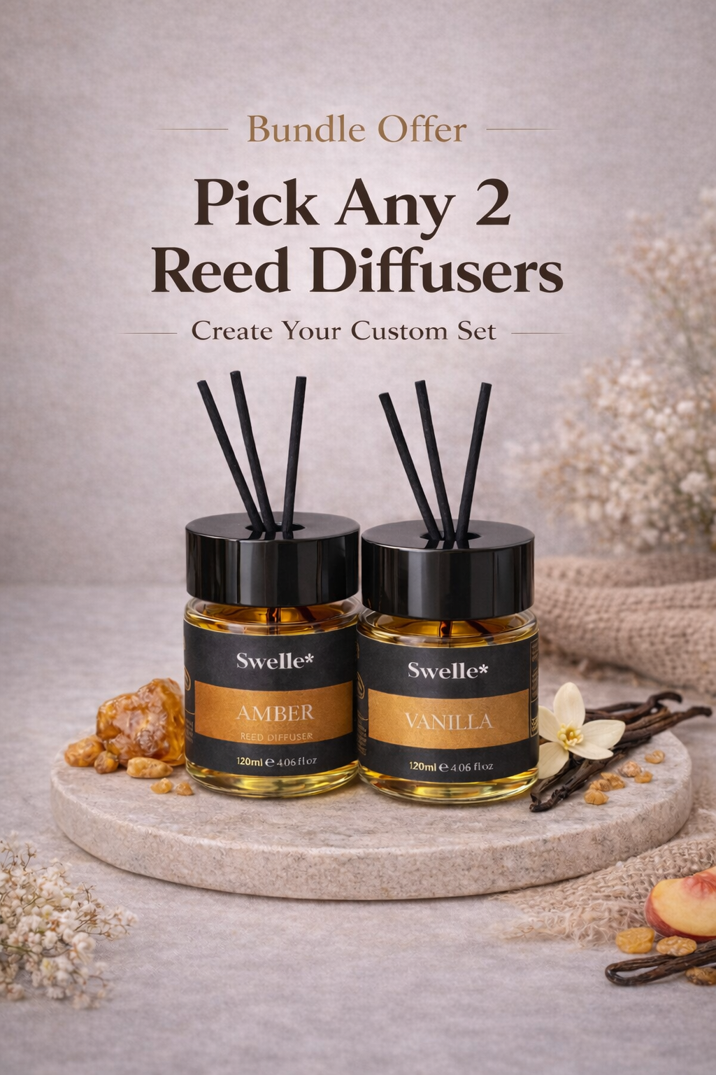 Swelle Home – Build Your Own Reed Diffuser Duo