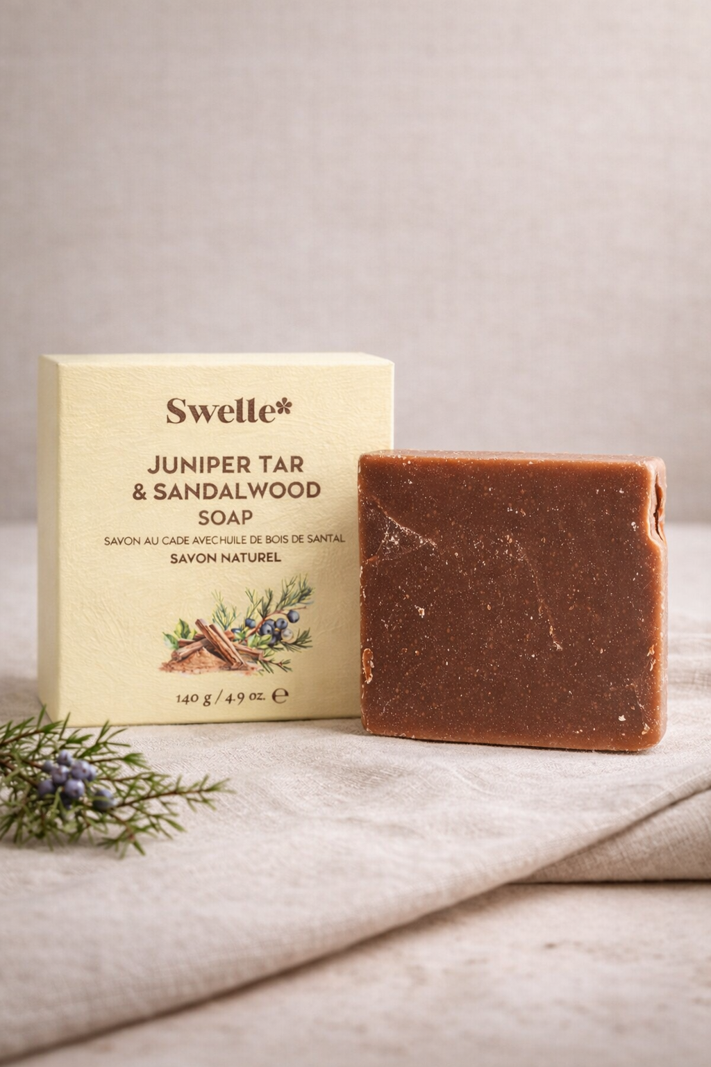 Swelle Juniper Tar & Sandalwood Soap