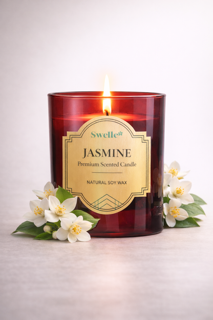 Swelle Jasmine – Premium Scented Candle Natural Soy Wax