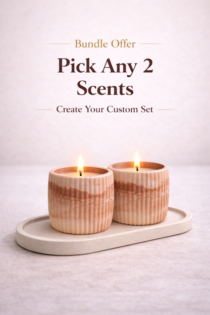 Swelle Home – Build Your Own Stone Candle Duo
