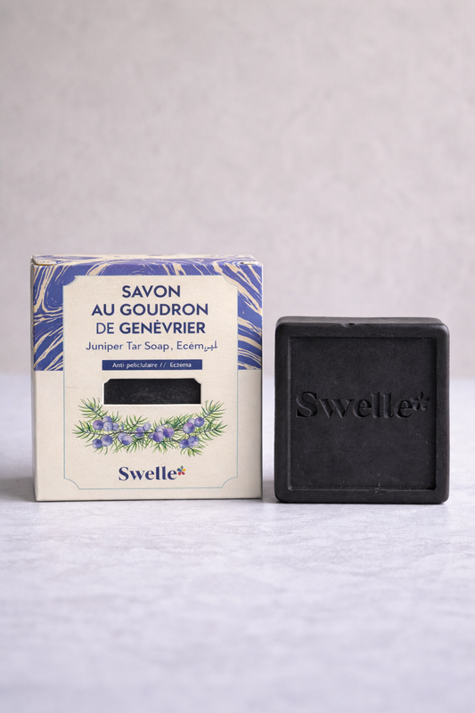 Swelle Juniper Tar Soap – Purifying & Soothing Bar for Face & Body