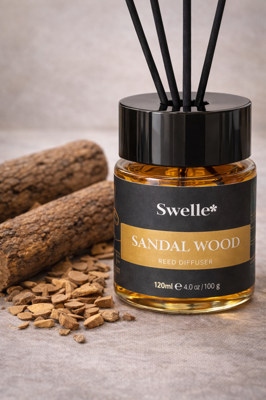Swelle Home Sandalwood – Premium Natural Sandal Wood Home Fragrance