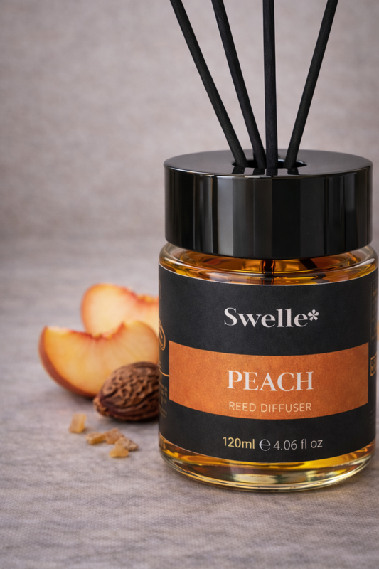 Swelle Home Peach – Premium Peach Reed Diffuser